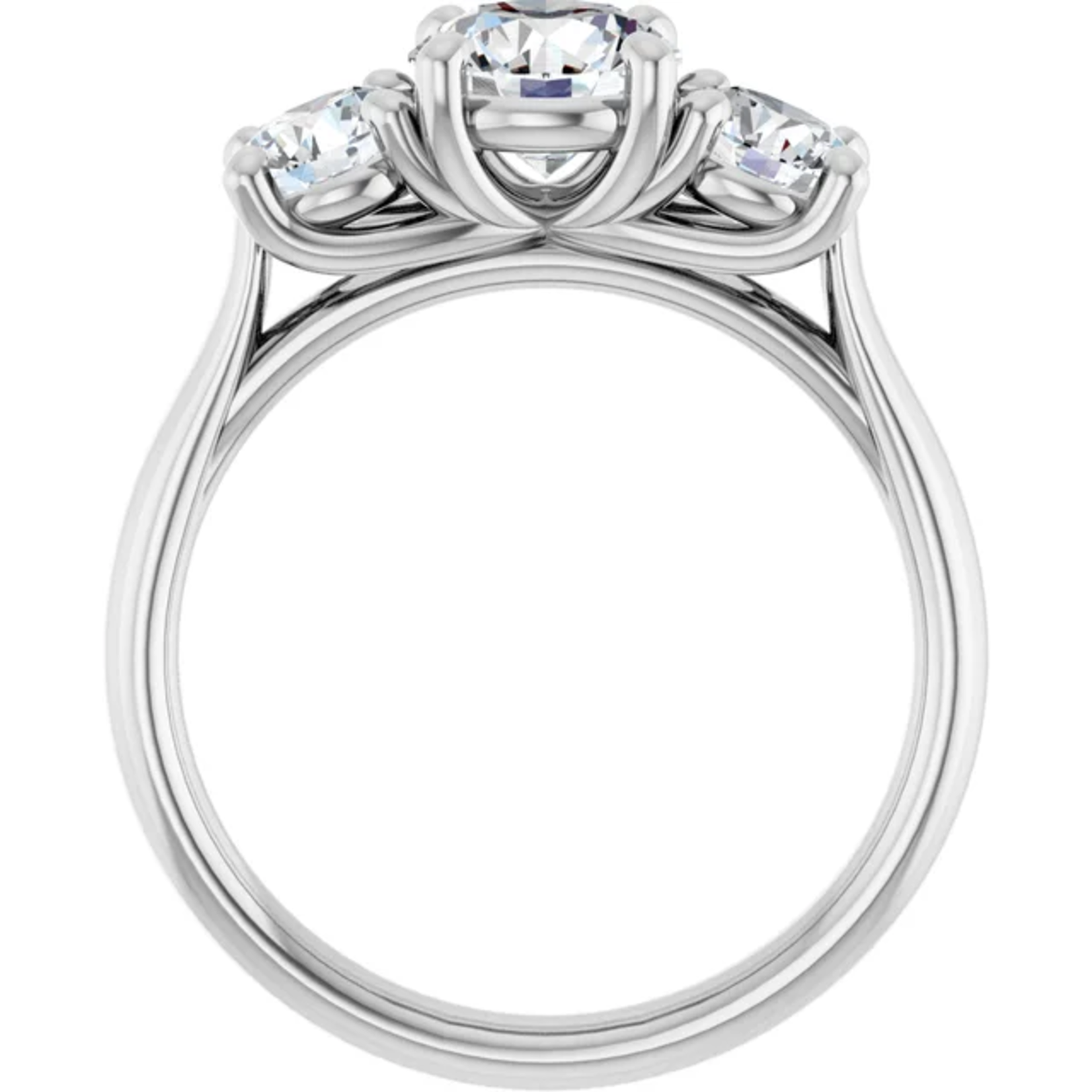 Ever & Ever Round Three Stone Round Ring