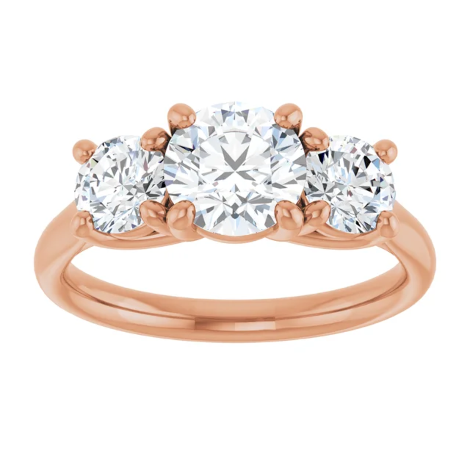 Ever & Ever Round Three Stone Round Ring