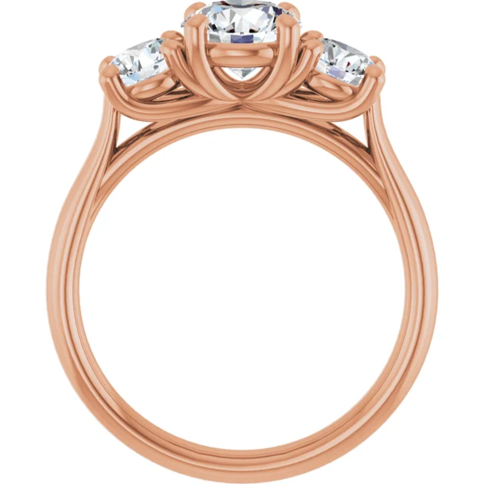 Ever & Ever Round Three Stone Round Ring