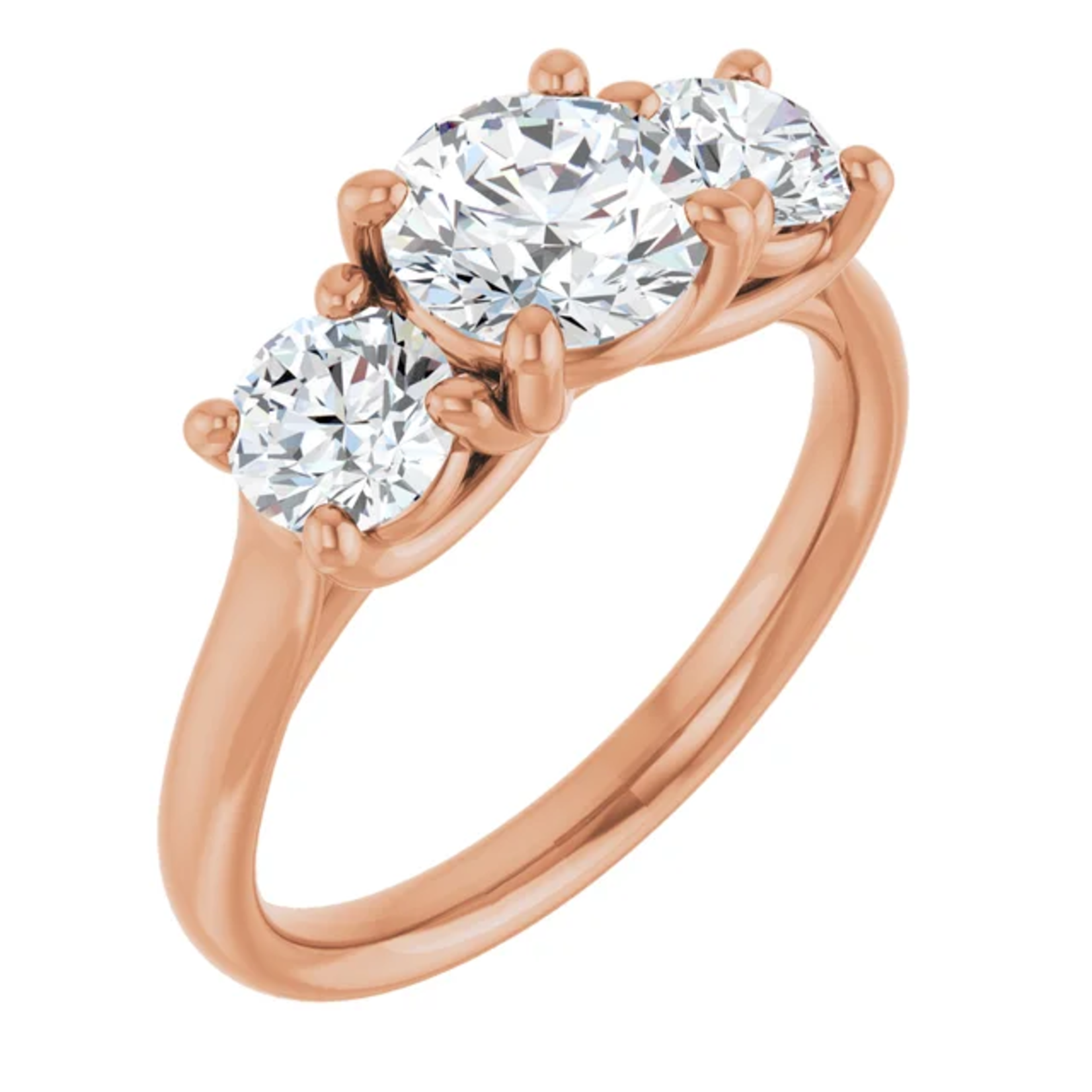 Ever & Ever Round Three Stone Round Ring