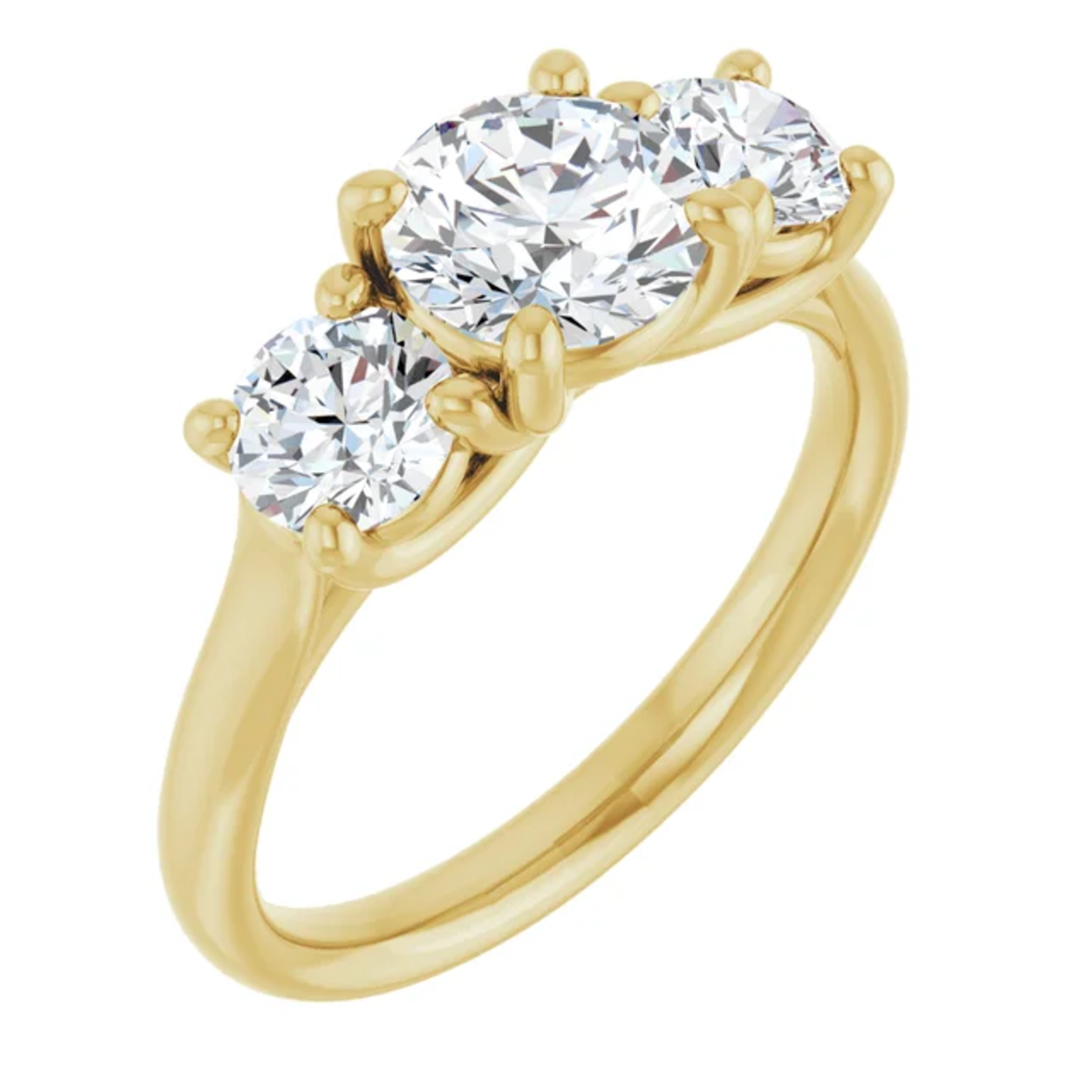Ever & Ever Round Three Stone Round Ring