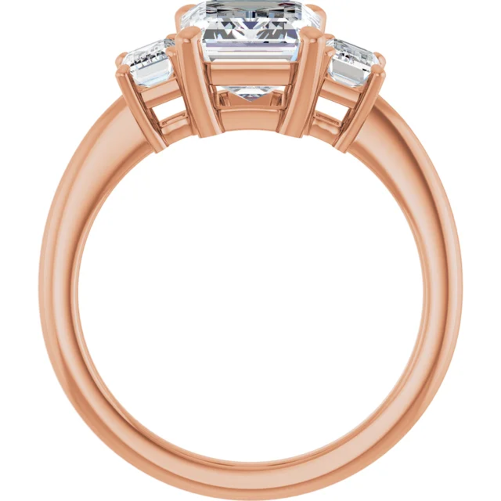 Ever & Ever Emerald cut Three stone  Ring