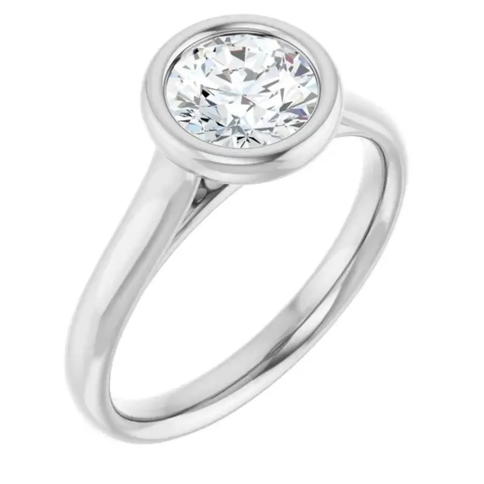 Ever & Ever Round Bezel Solitaire Ring