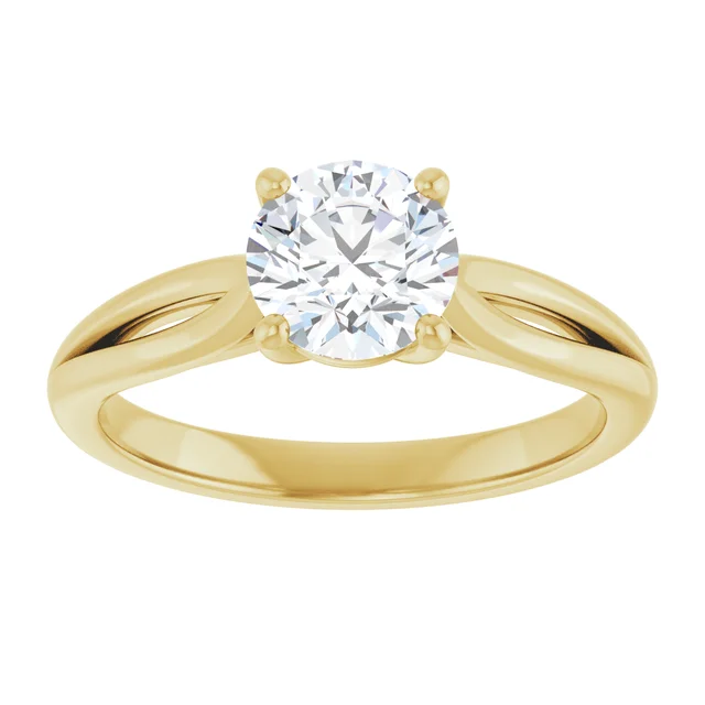 Fancy Solitaire Riings Round Fancy Solitaire Ring - McKay Diamonds