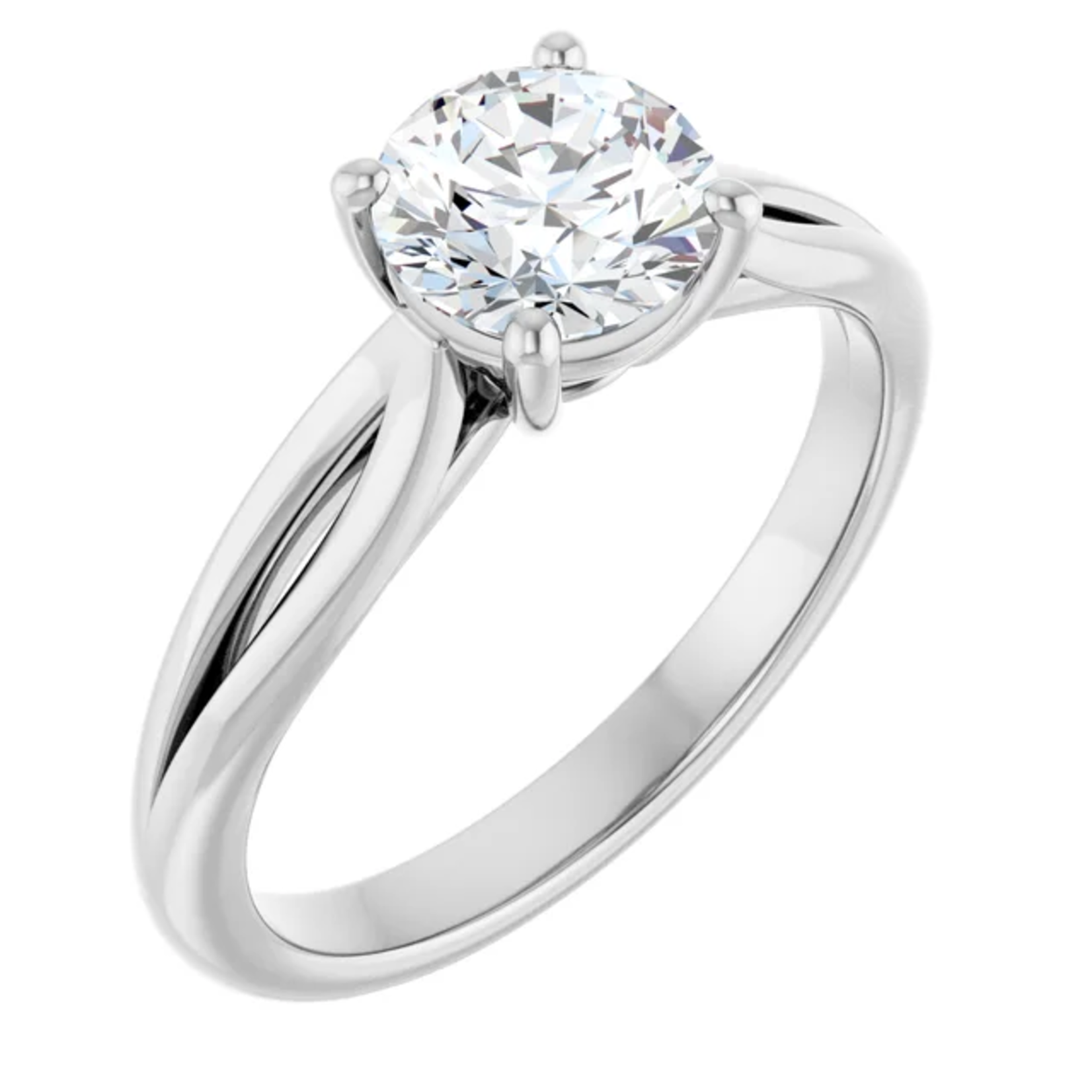 Ever & Ever Round Fancy Solitaire Ring