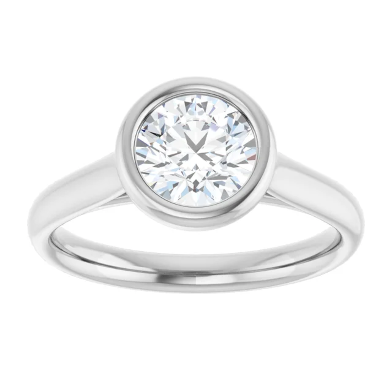 Ever & Ever Round Bezel Solitaire Ring