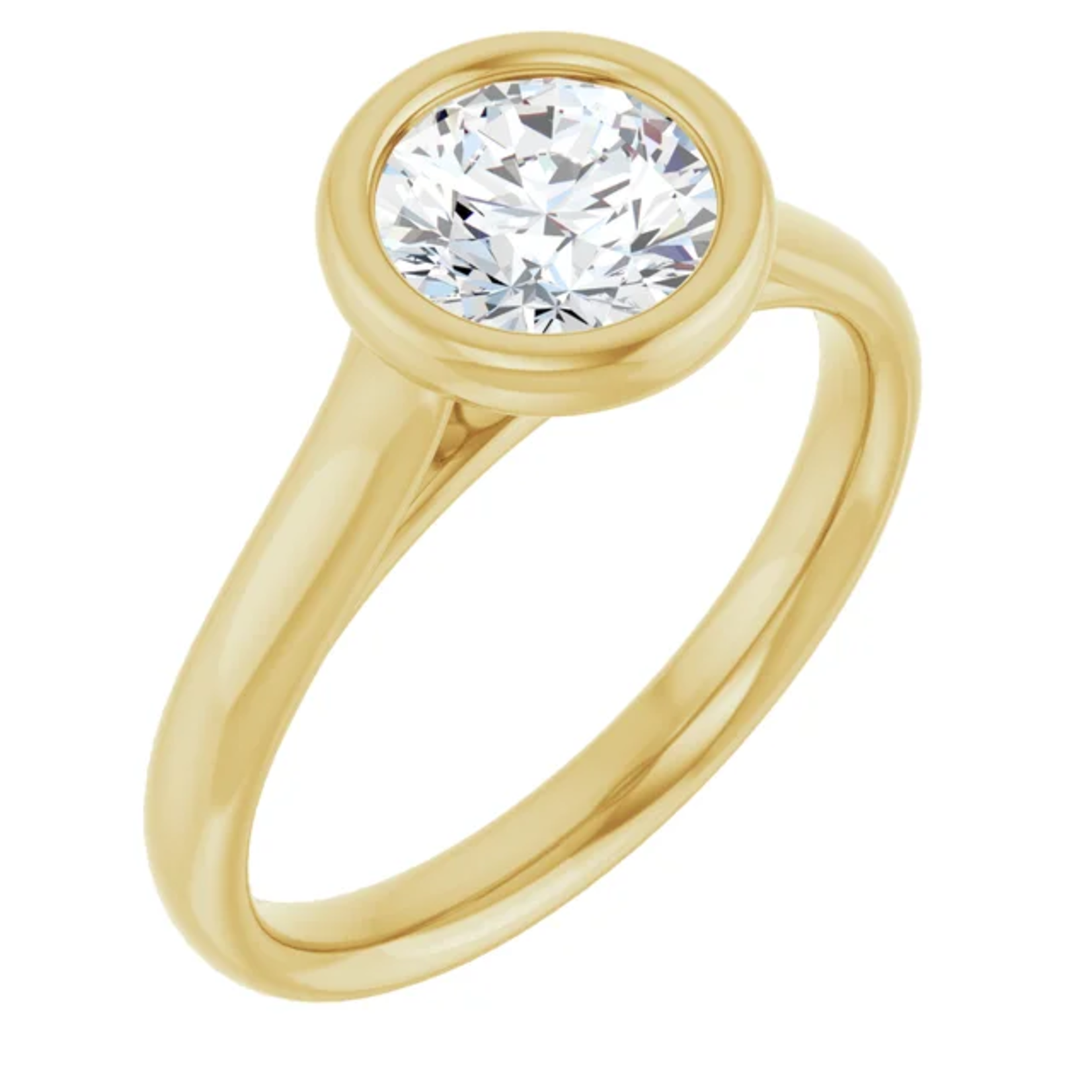 Ever & Ever Round Bezel Solitaire Ring