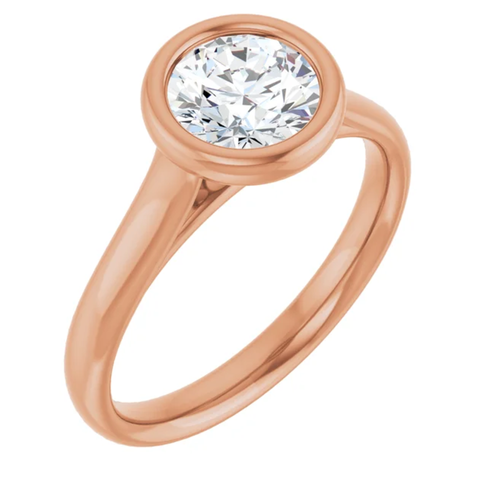 Ever & Ever Round Bezel Solitaire Ring