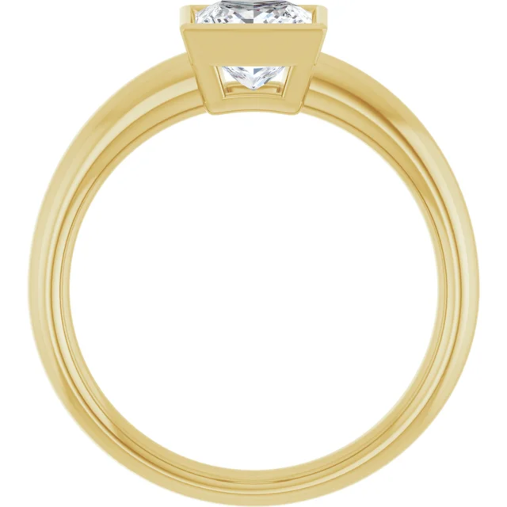 Ever & Ever Square Bezel Solitaire Ring
