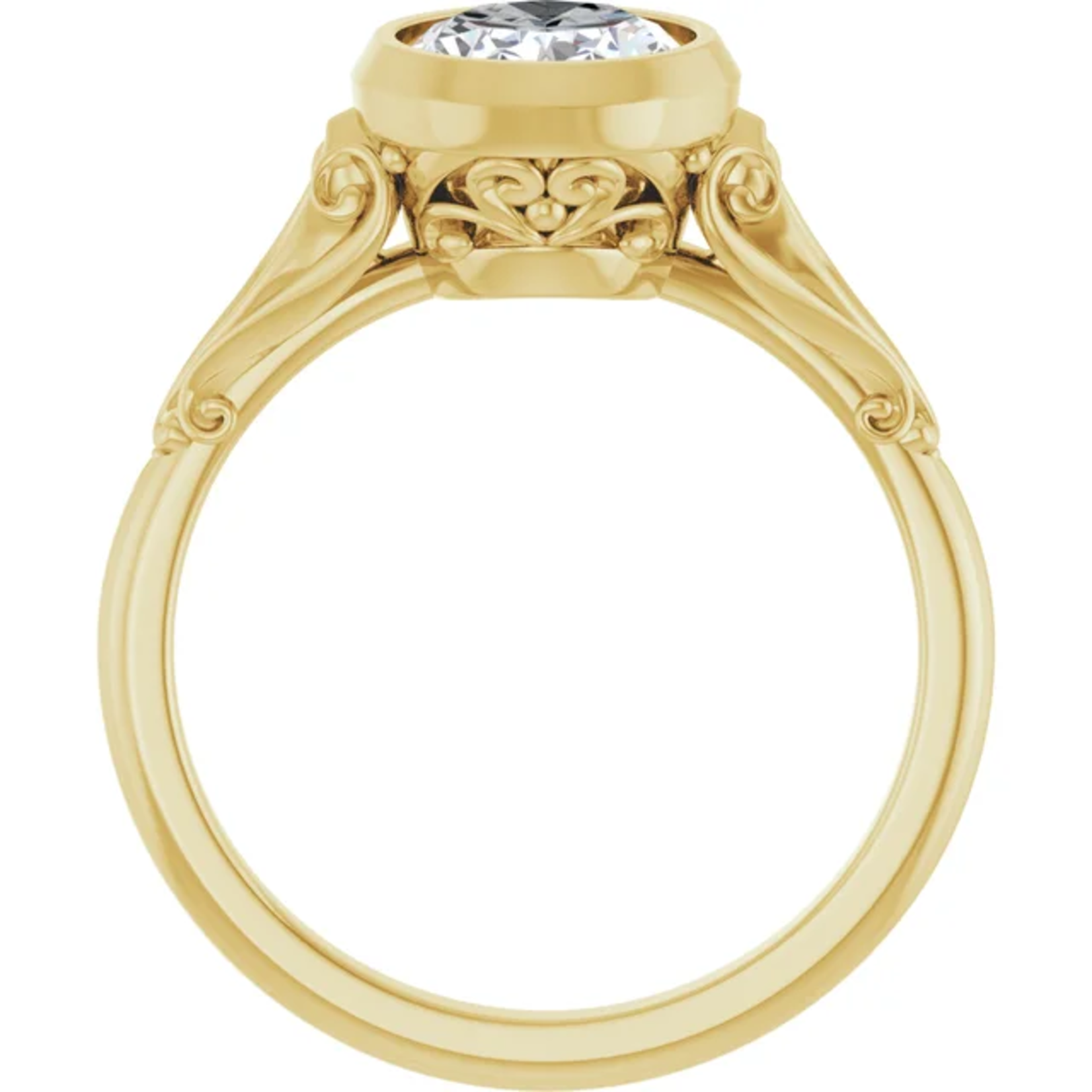 Ever & Ever Ornate Oval Bezel with Accents