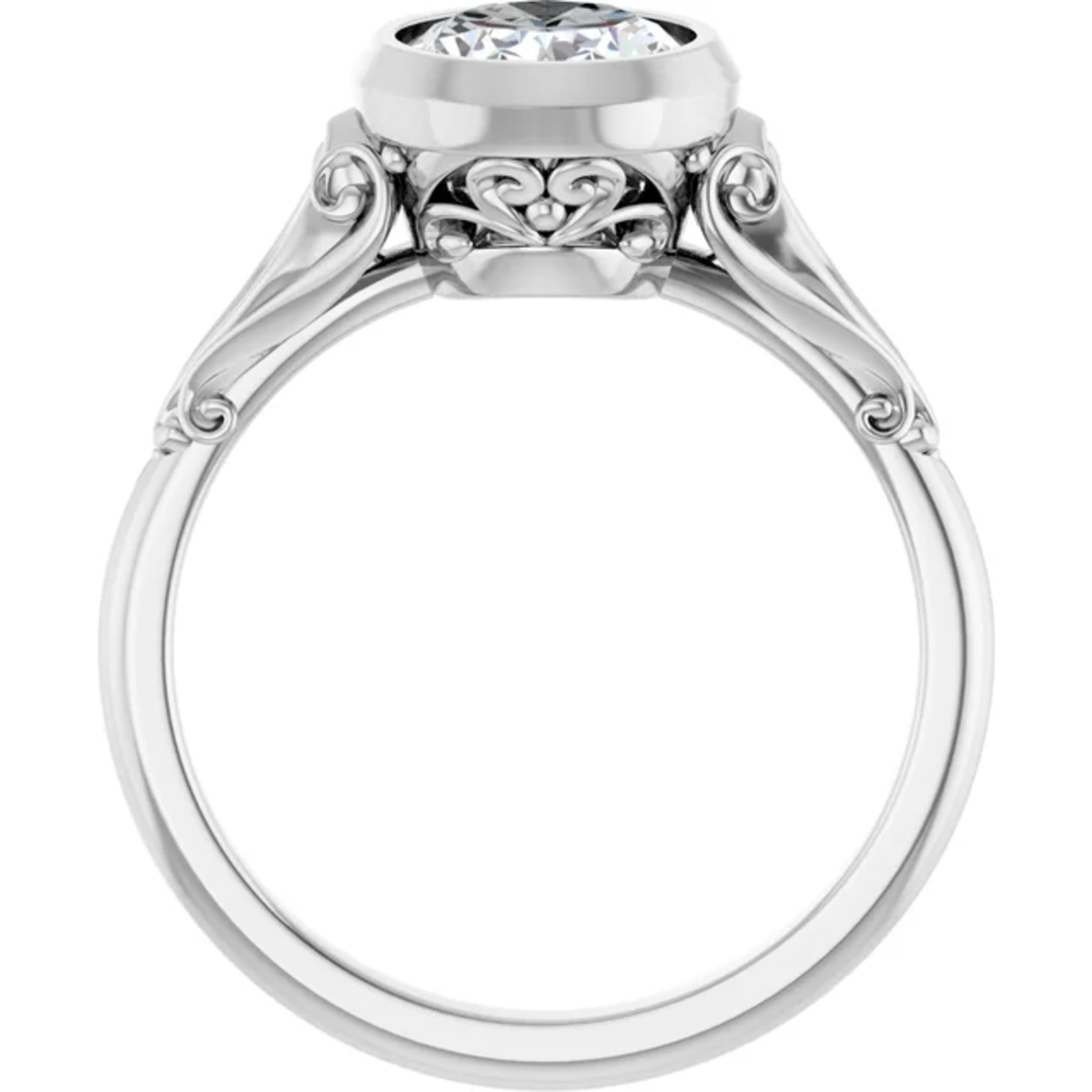 Ever & Ever Ornate Oval Bezel with Accents