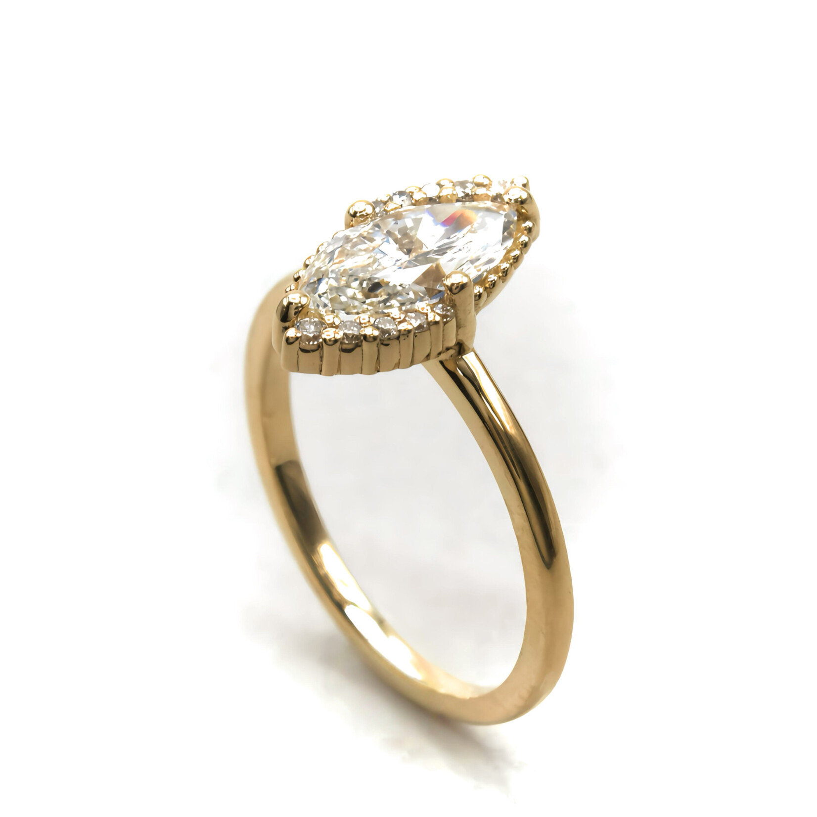 Mckay Diamonds Vintage Inspired LG Marquise Diamond Ring