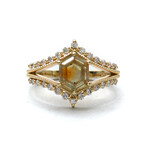 Mckay Diamonds Yellow Montana Sapphire and Diamond Ring