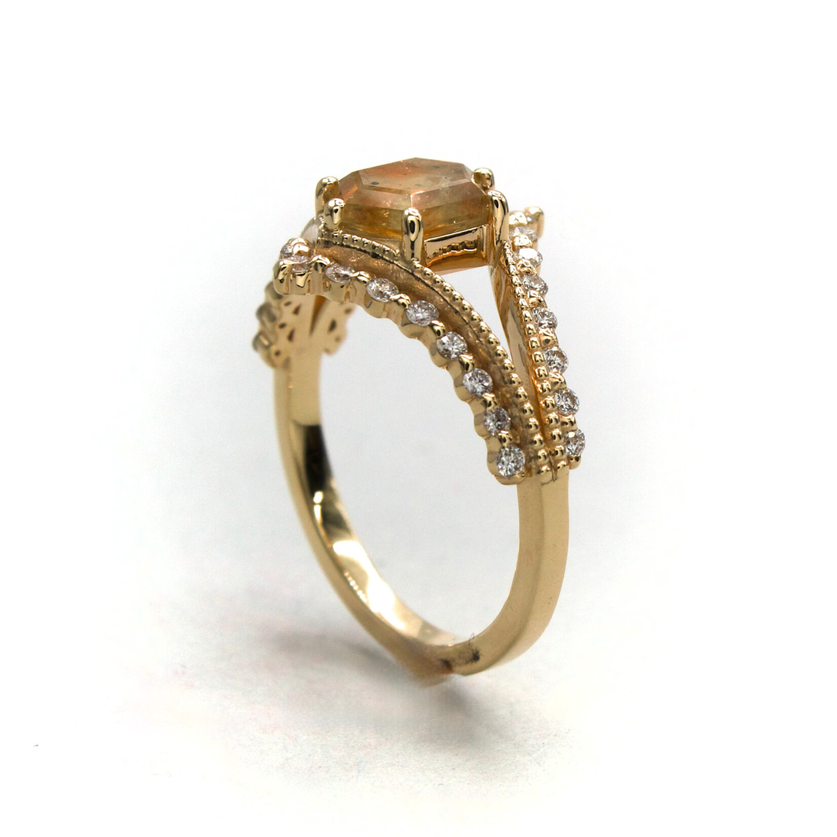 Mckay Diamonds Yellow Montana Sapphire Ring
