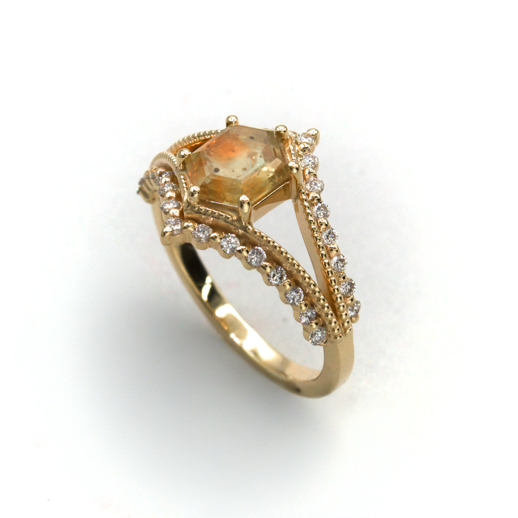 Mckay Diamonds Yellow Montana Sapphire Ring