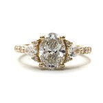 Mckay Diamonds Lab-Grown Oval Diamond Three-Stone Ring