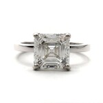 Mckay Diamonds LG Asscher Hidden Halo Solitare