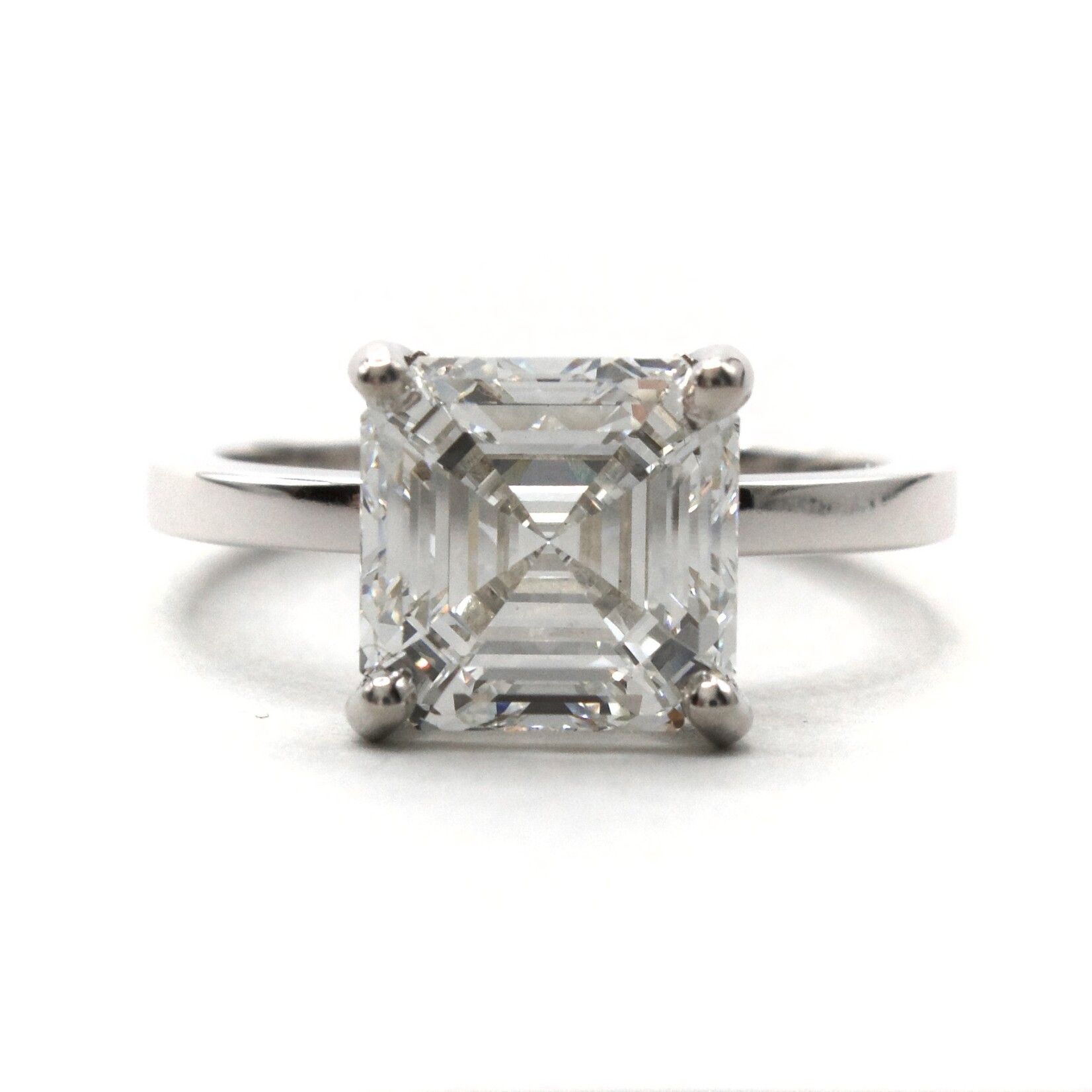 Mckay Diamonds LG Asscher Hidden Halo Solitare