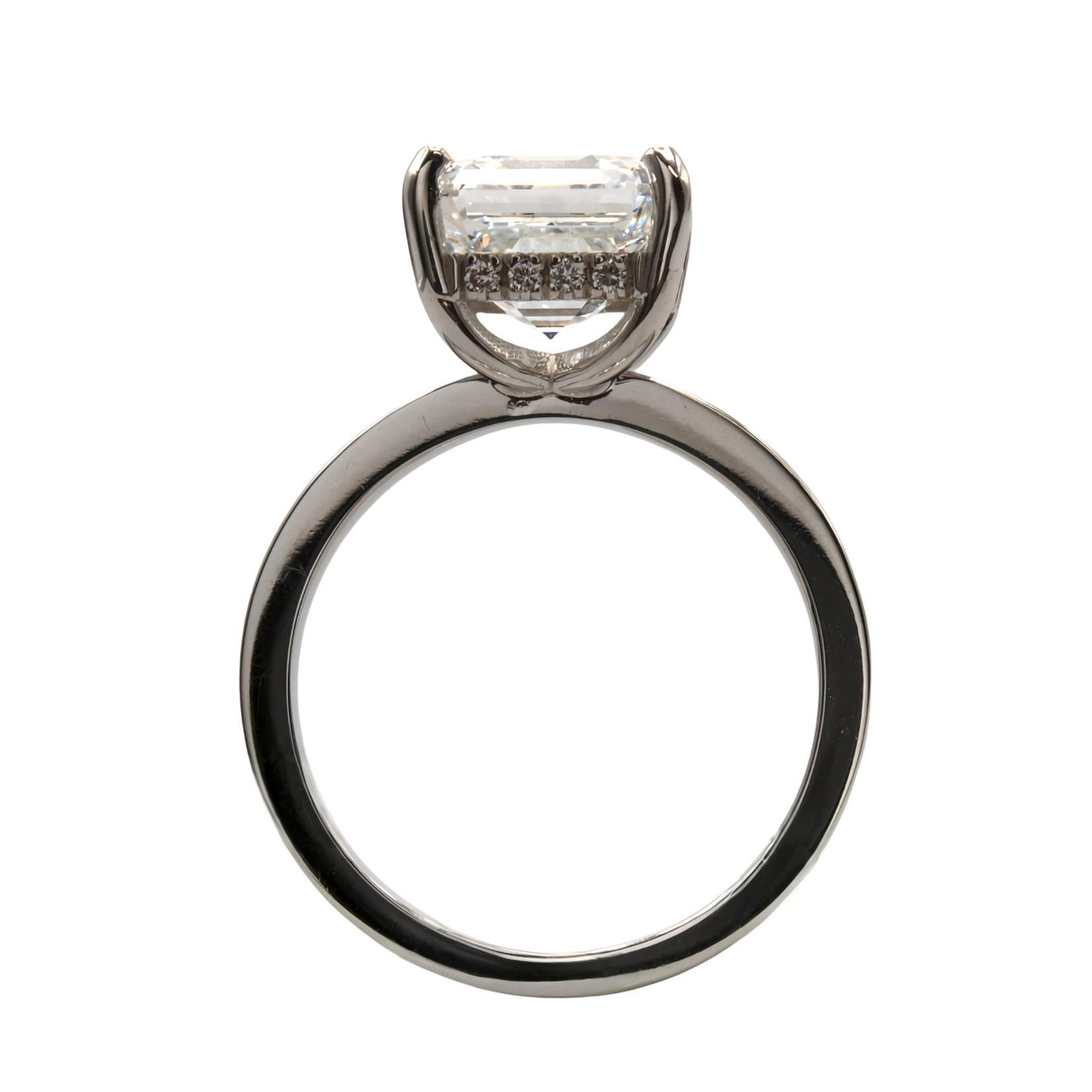 Mckay Diamonds LG Asscher Hidden Halo Solitare