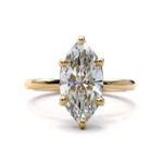 Mckay Diamonds LG Marquise Hidden Halo Solitaire