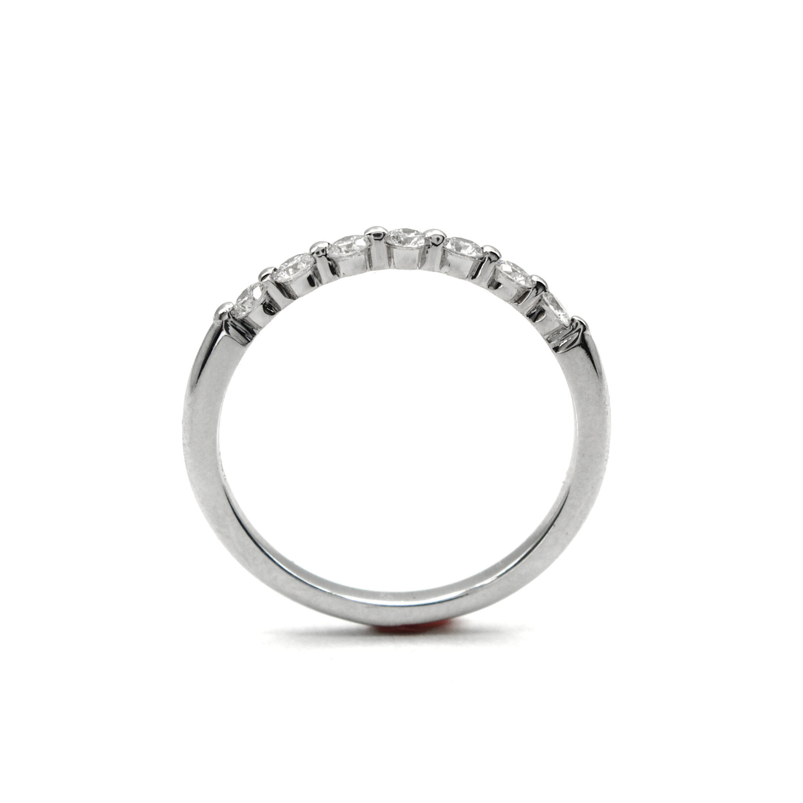 14K Gold Shared Prong Band with 7 Lab-Grown Diamonds