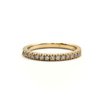 14K Gold Large Pavé Band with Lab-Grown Diamonds