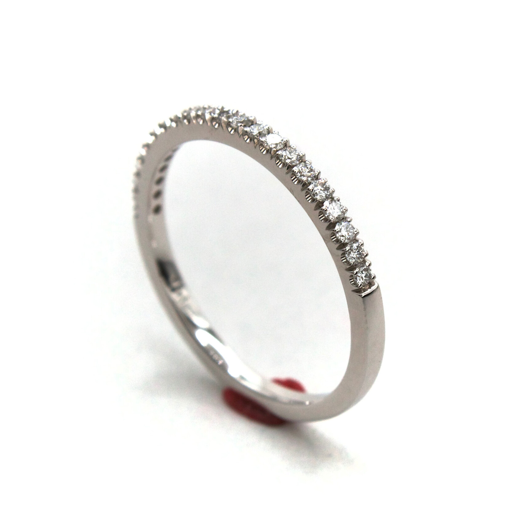 14K Gold Small Pavé Band with Lab-Grown Diamonds