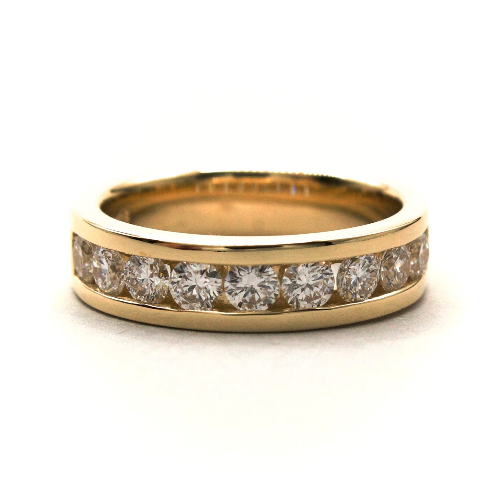 14K Gold Channel Set Band with 1.00ctw Lab-Grown Diamonds