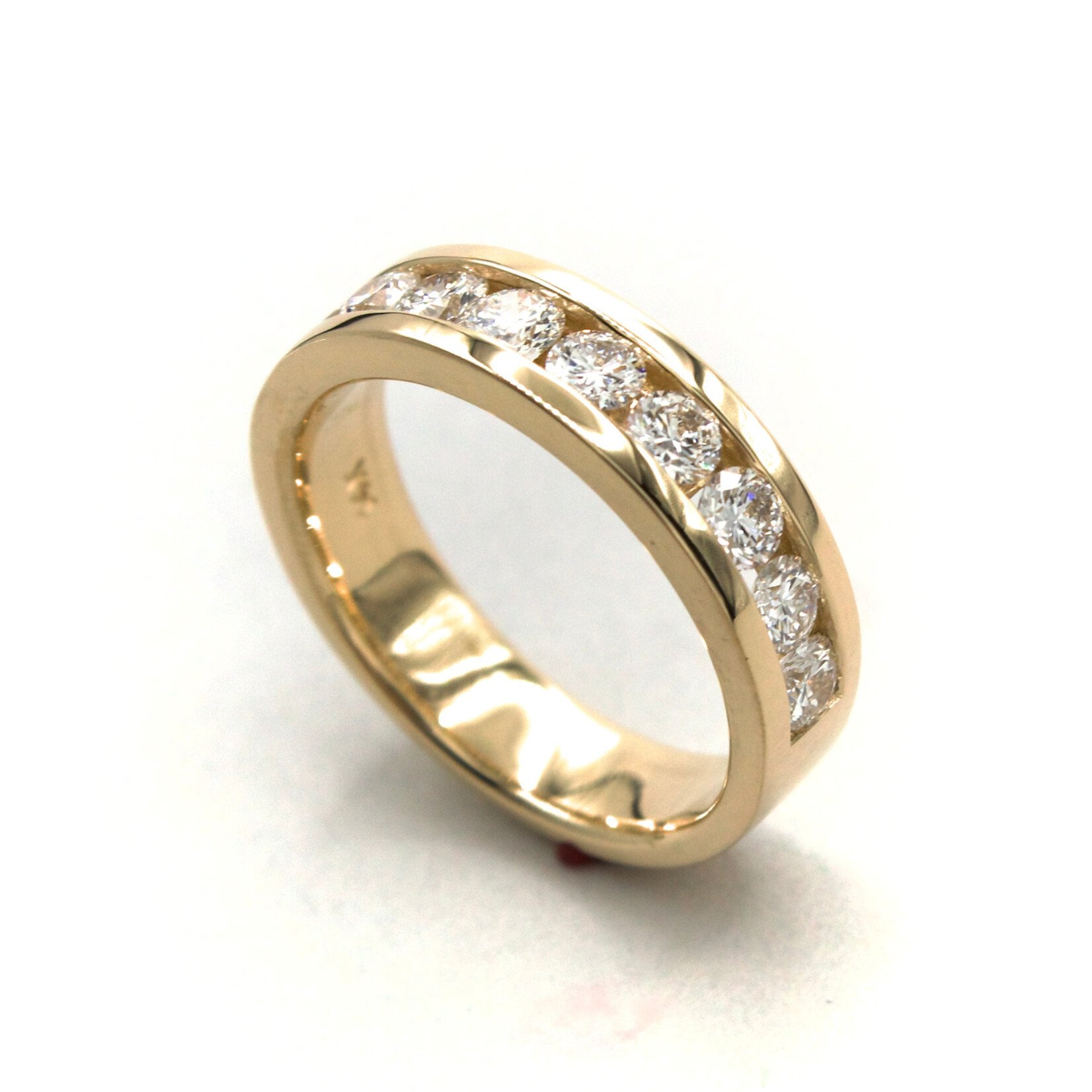 14K Gold Channel Set Band with 1.00ctw Lab-Grown Diamonds