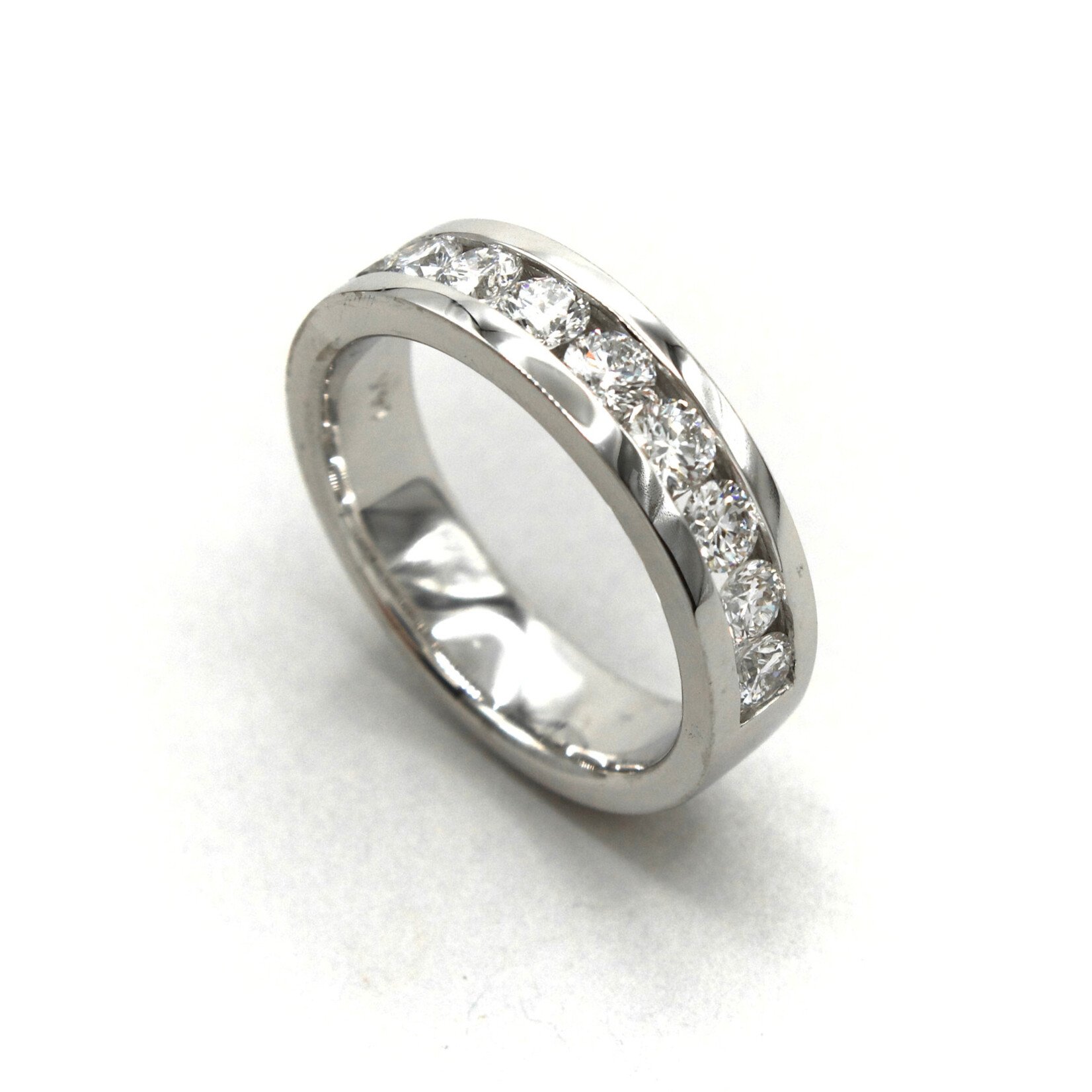 14K Gold Channel Set Band with 1.00ctw Lab-Grown Diamonds