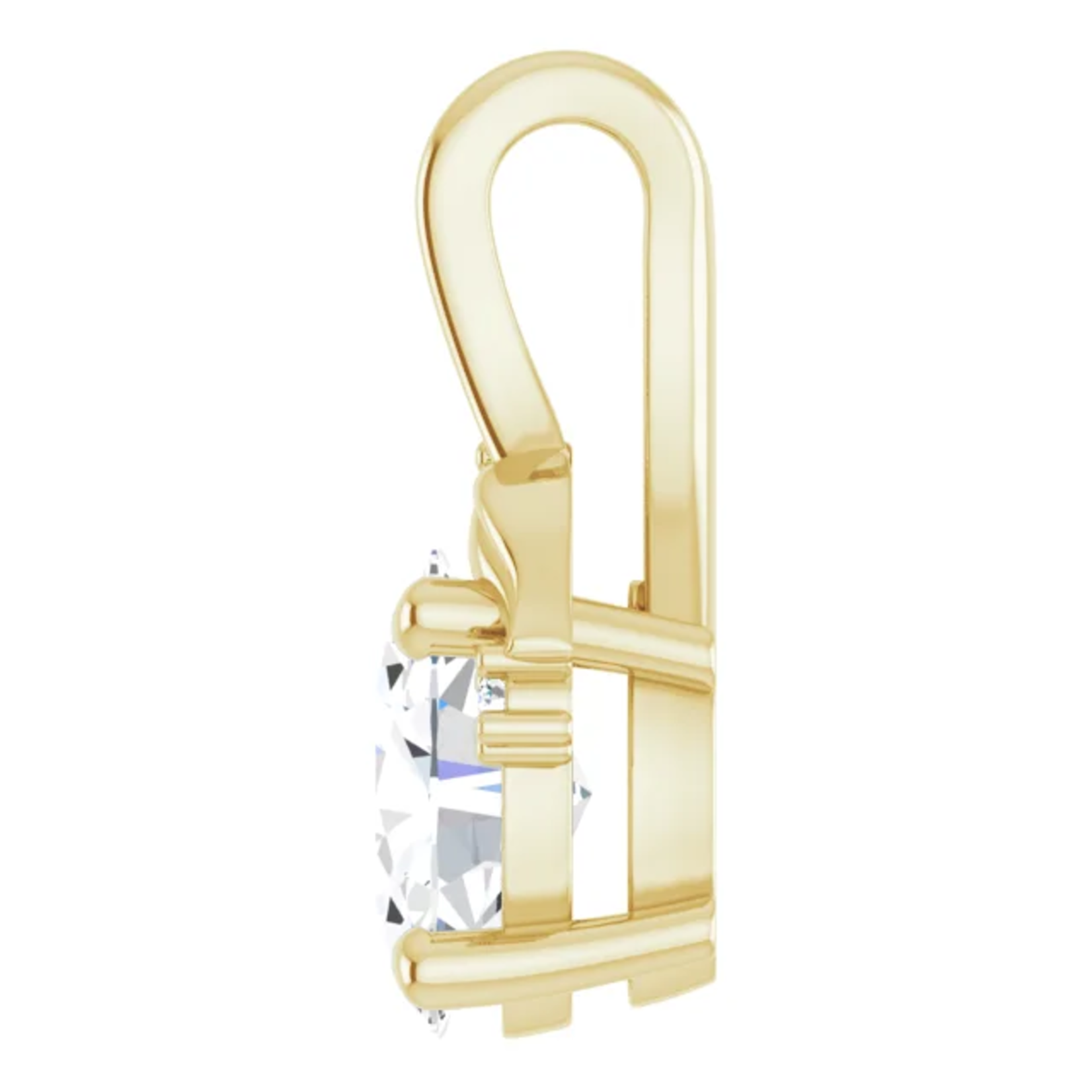 Mckay Diamonds Delicate Leaf Pendant with Lab-Grown Diamonds