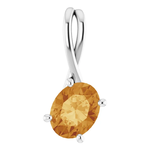 Mckay Diamonds Natural Citrine Freeform Gold Pendant/9.00mm