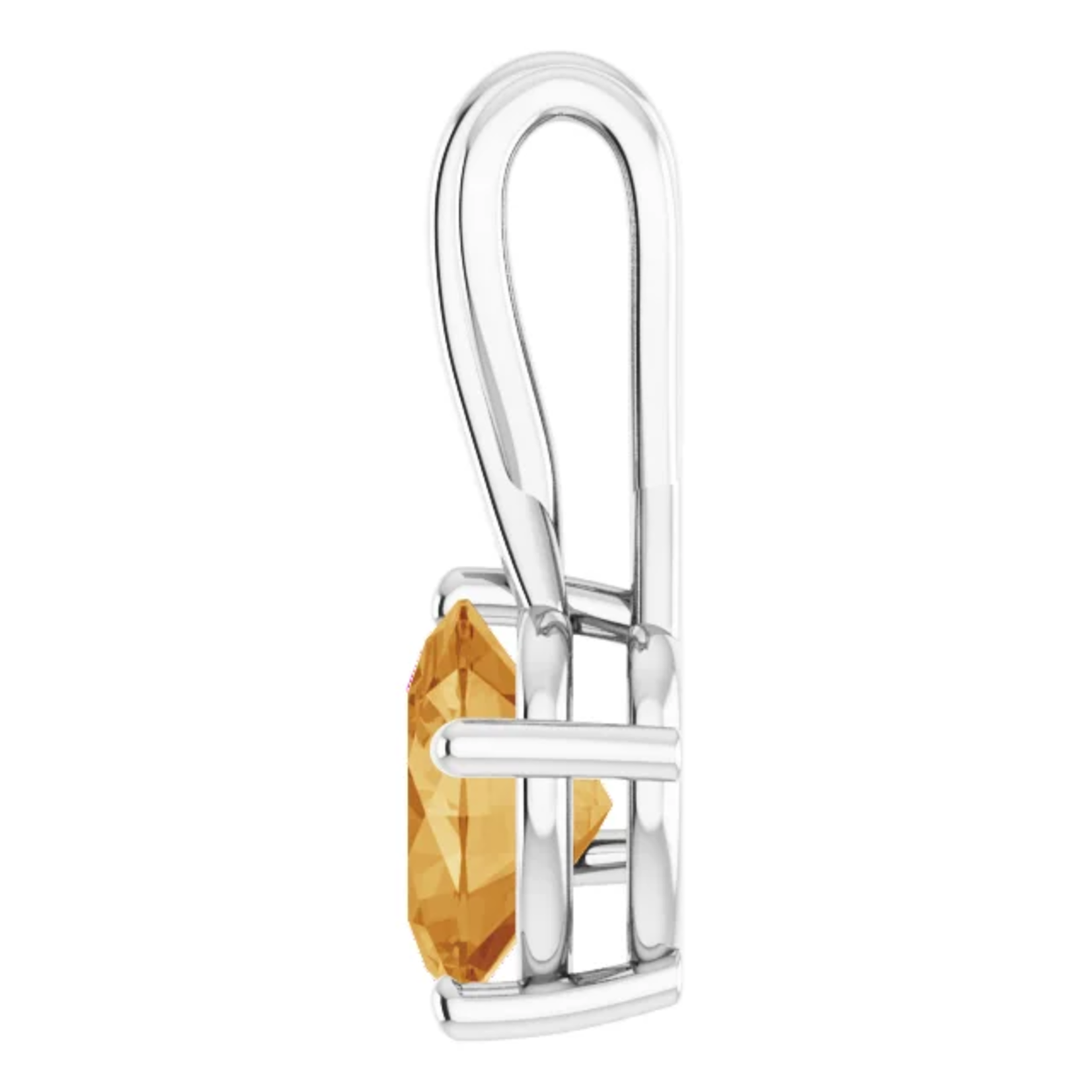 Mckay Diamonds Natural Citrine Freeform Gold Pendant/9.00mm