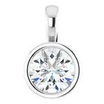 Mckay Diamonds Round Lab Grown Diamond Pendant/6.5mm/ F VS