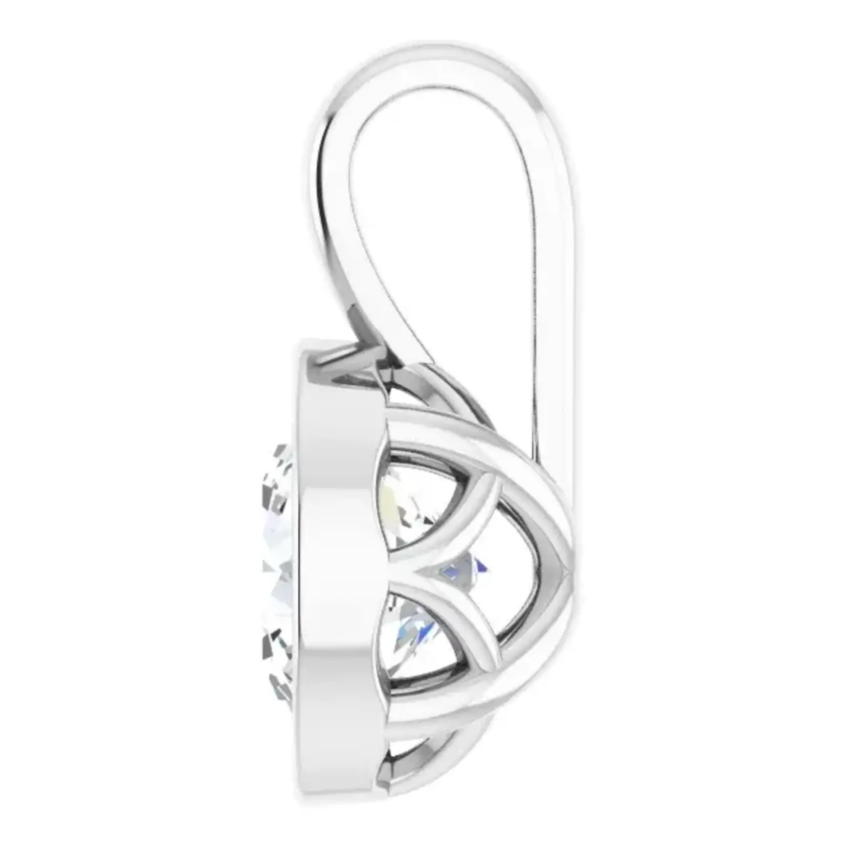 Mckay Diamonds Round Lab Grown Diamond Pendant/6.5mm/ F VS