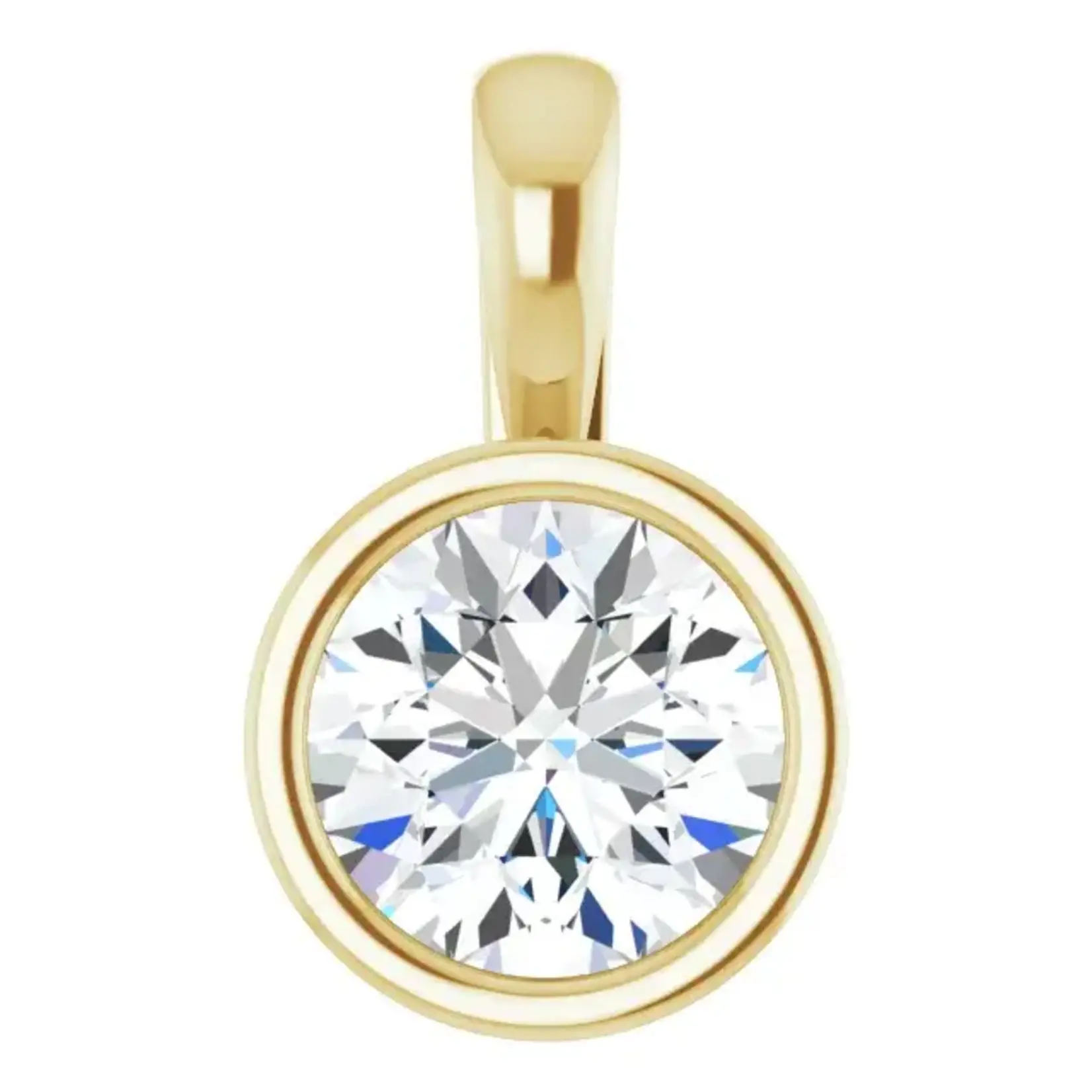 Mckay Diamonds Round Lab Grown Diamond Pendant/6.5mm/ F VS