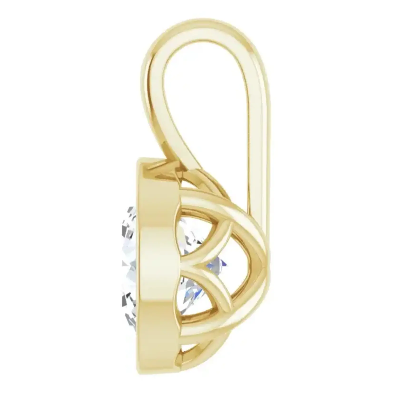 Mckay Diamonds Round Lab Grown Diamond Pendant/6.5mm/ F VS