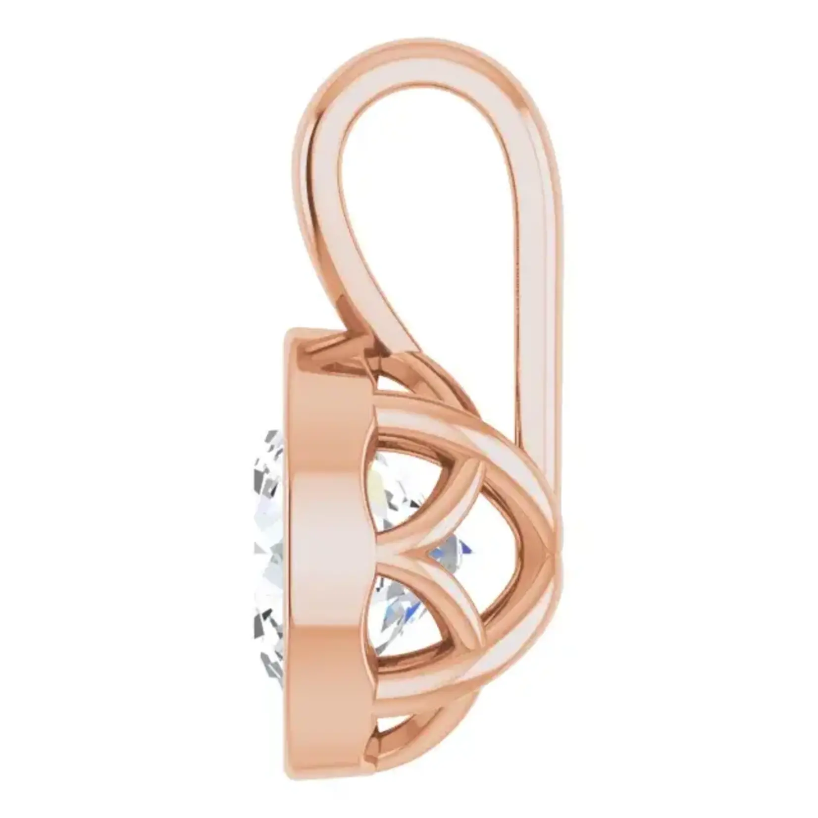 Mckay Diamonds Round Lab Grown Diamond Pendant/6.5mm/ F VS