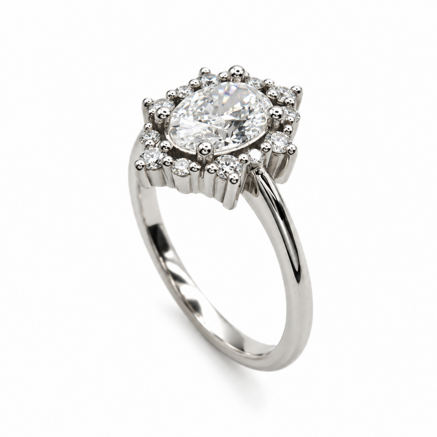 Mckay Diamonds Vintage Halo LG Oval Diamond Ring