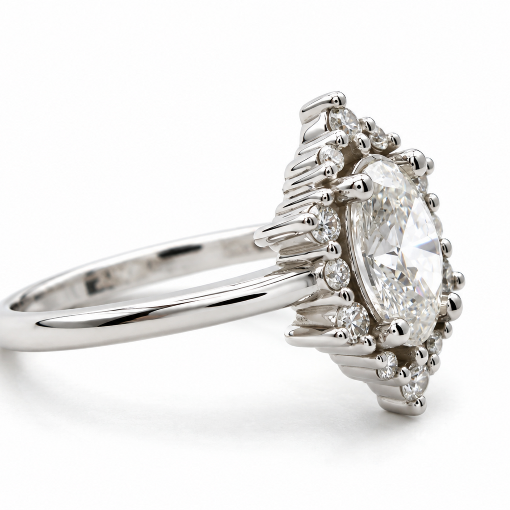 Mckay Diamonds Vintage Halo LG Oval Diamond Ring