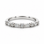 14K Gold Alternating Marquise & Round Lab-Grown Diamond Band