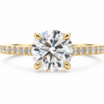 Mckay Diamonds Round LG Diamond Ring with Diamond Accents