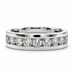 14K Gold Channel Set Band with 1.00ctw Lab-Grown Diamonds