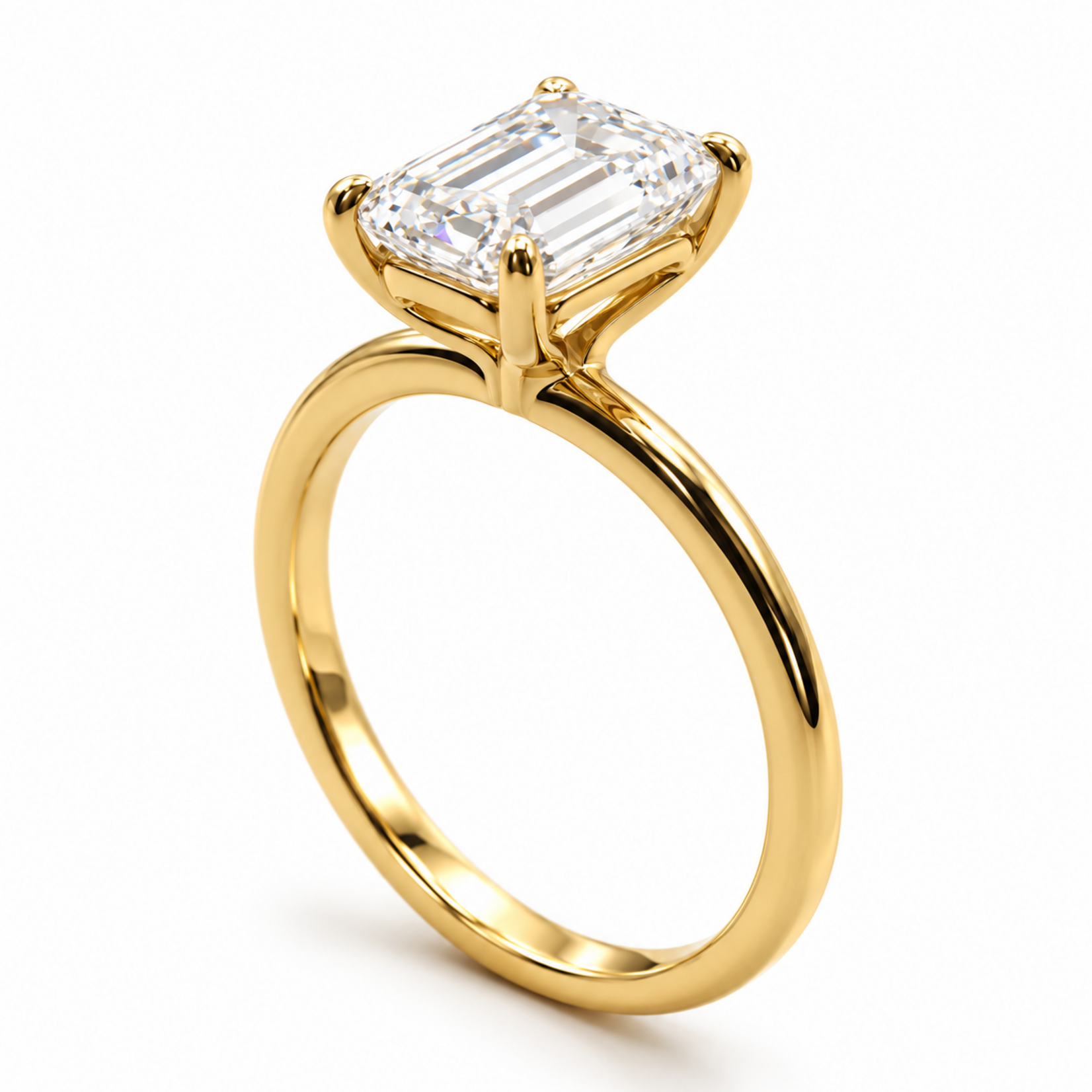Mckay Diamonds LG Emerald Cut Classic Solitaire