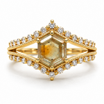 Mckay Diamonds Yellow Montana Sapphire and Diamond Ring
