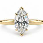 Marquise LG Diamond Hidden Halo Ring
