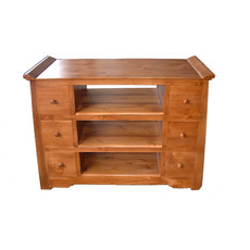 Meuble TV 6 tiroirs 100x50x80 Cm (BT-183) Naturel