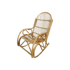 Rocking Chair en Bambou avec coussin