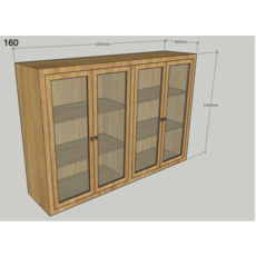 Haut de buffet 4 Portes 3 Étagères (BT-265)