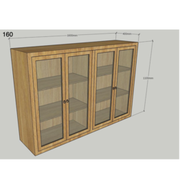 Haut de buffet 4 Portes 3 Étagères (BT-265)